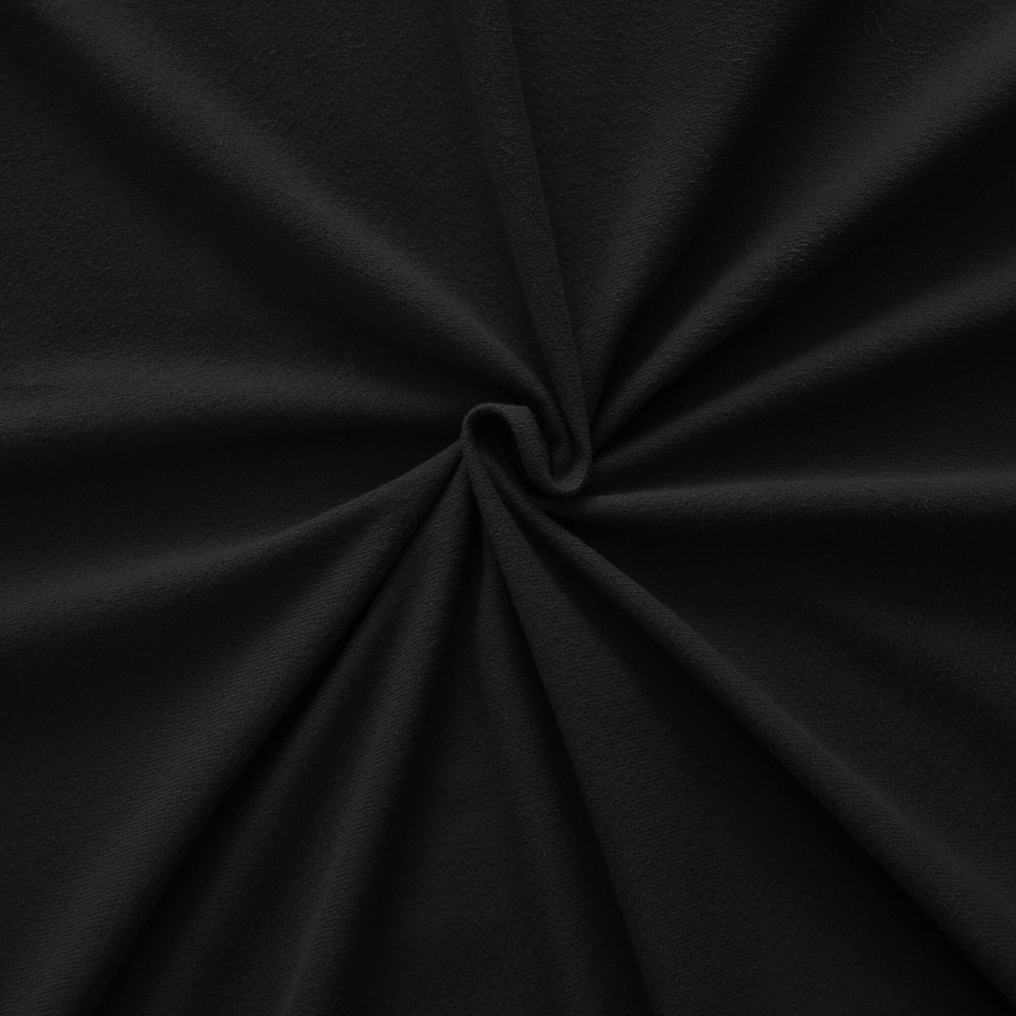 Back. Sweet Home Collection - Solid Cotton Flannel Sheets Warm and Cozy Extra Deep Pockets, King - Black.