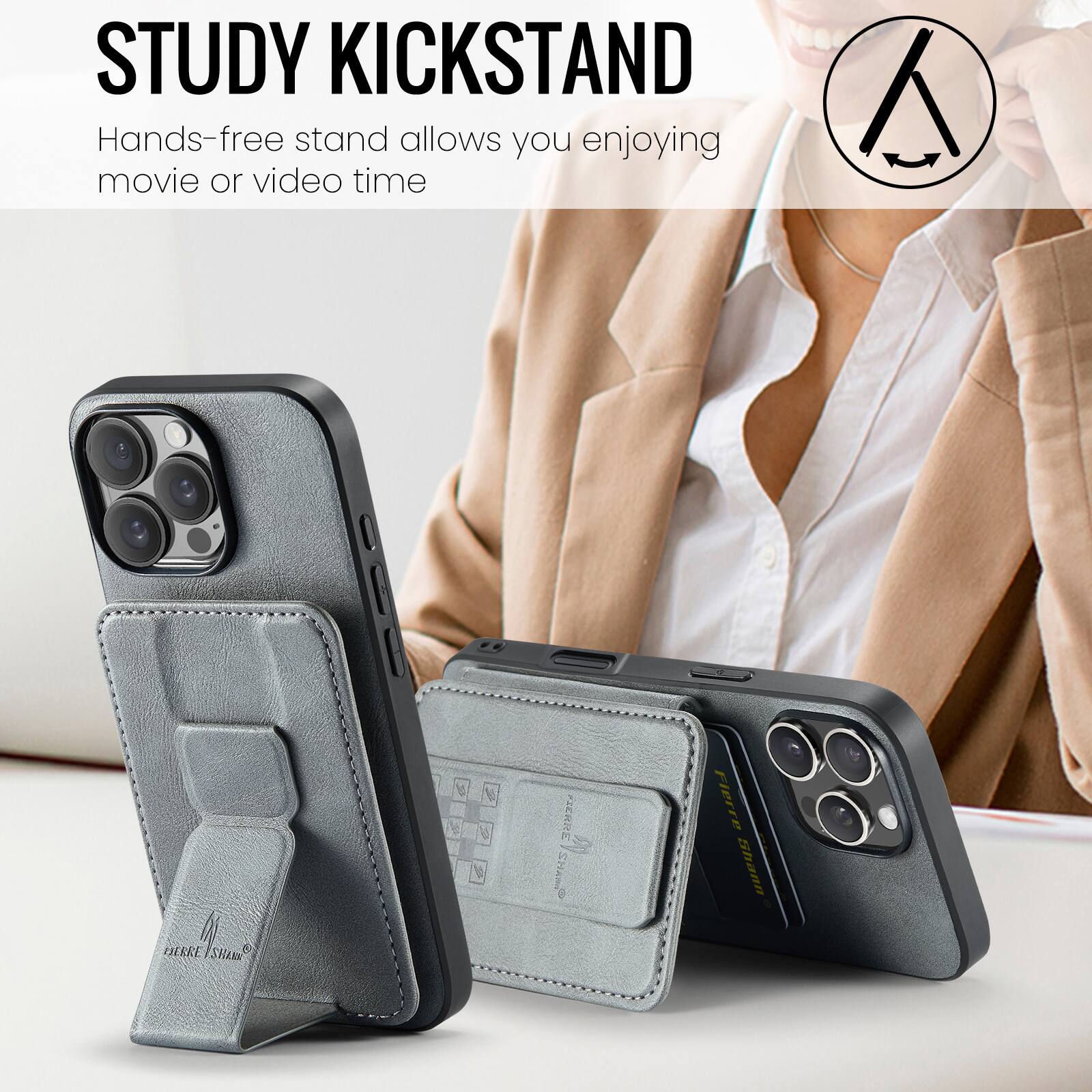 STUDY KICKSTAND  
Hands-free stand allows you enjoying movie or video time