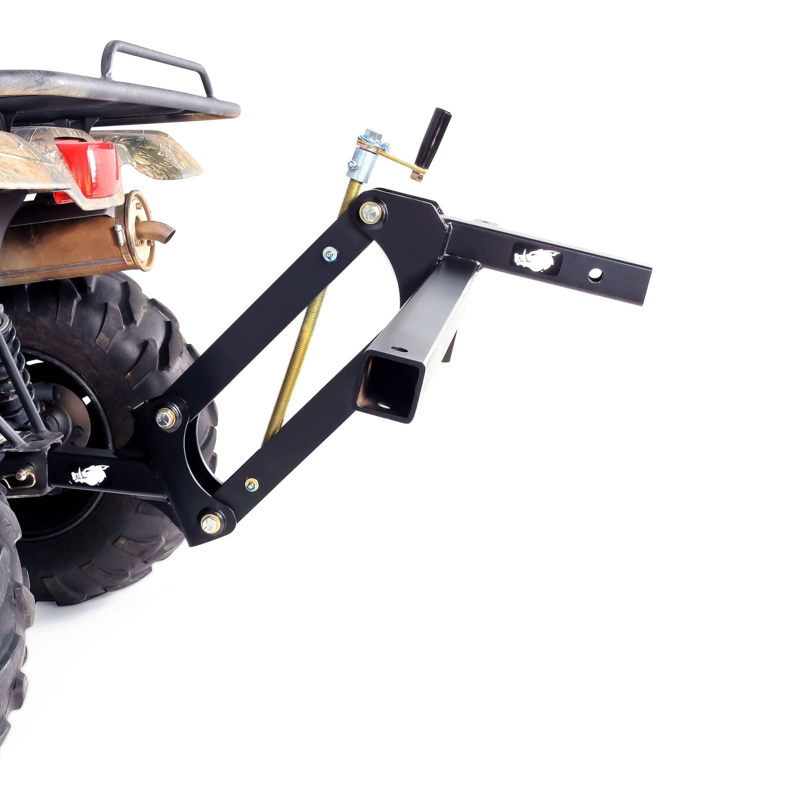 Alt View 4. Camco - Camco Black Boar ATV/UTV Implement Strong Outside Vehicle Manual Lift Attachment.