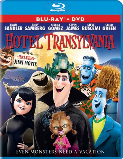 Hotel Transylvania [2 Discs] [Includes Digital Copy] [UltraViolet] [Blu-ray/DVD] [2012] - Front_Standard. 1 of 4 Images & Videos. Swipe left for next.