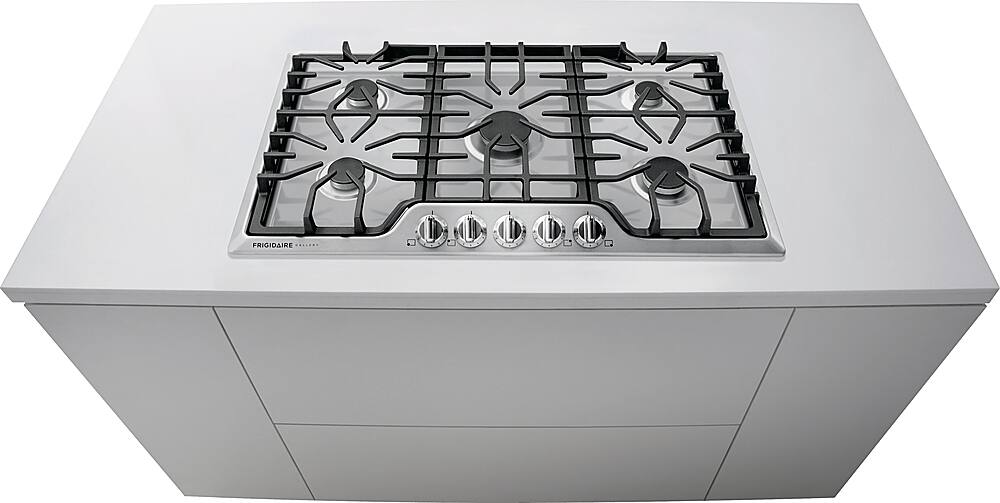 Frigidaire Gallery 36" BuiltIn Gas Cooktop Stainless Steel/Black Matte FGGC3645QS Best Buy