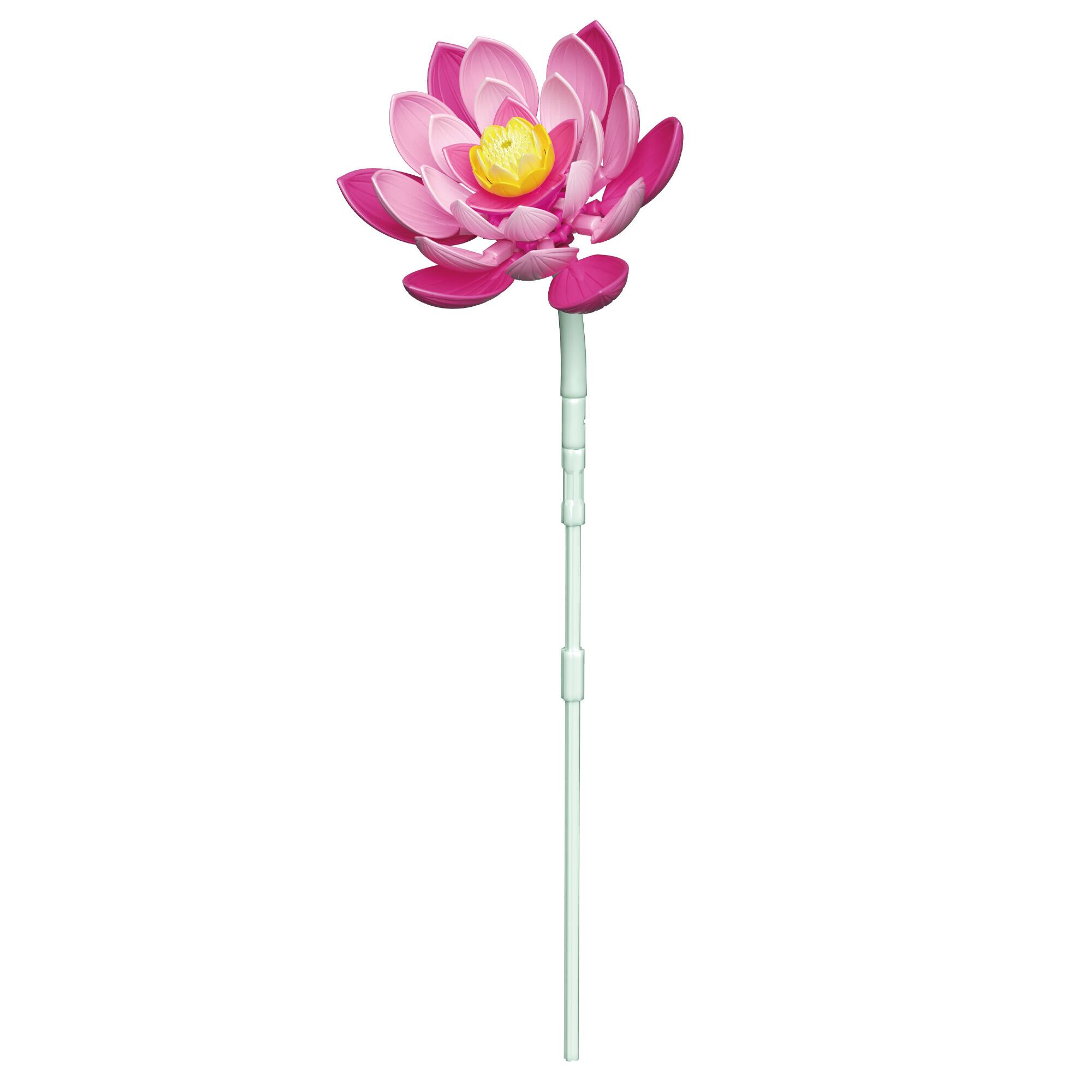 Back. Contixo - BK10 Flower Bouquet Building Set, 360-Piece Botanical Brick Kit with Adjustable Stems for Kids & Adults Ages 8+ - Orange.