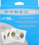 Front Zoom. Dynex™ - 50-Pack CD/DVD Sleeves - White.