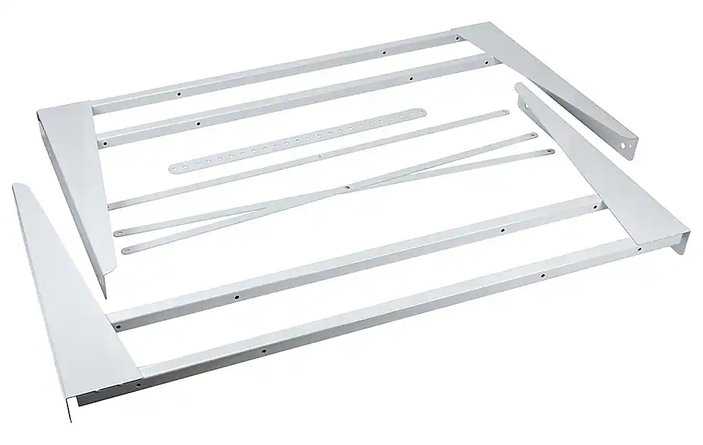 Front. Whirlpool - Stacking Kit for Compact Washer and Dryer - White.