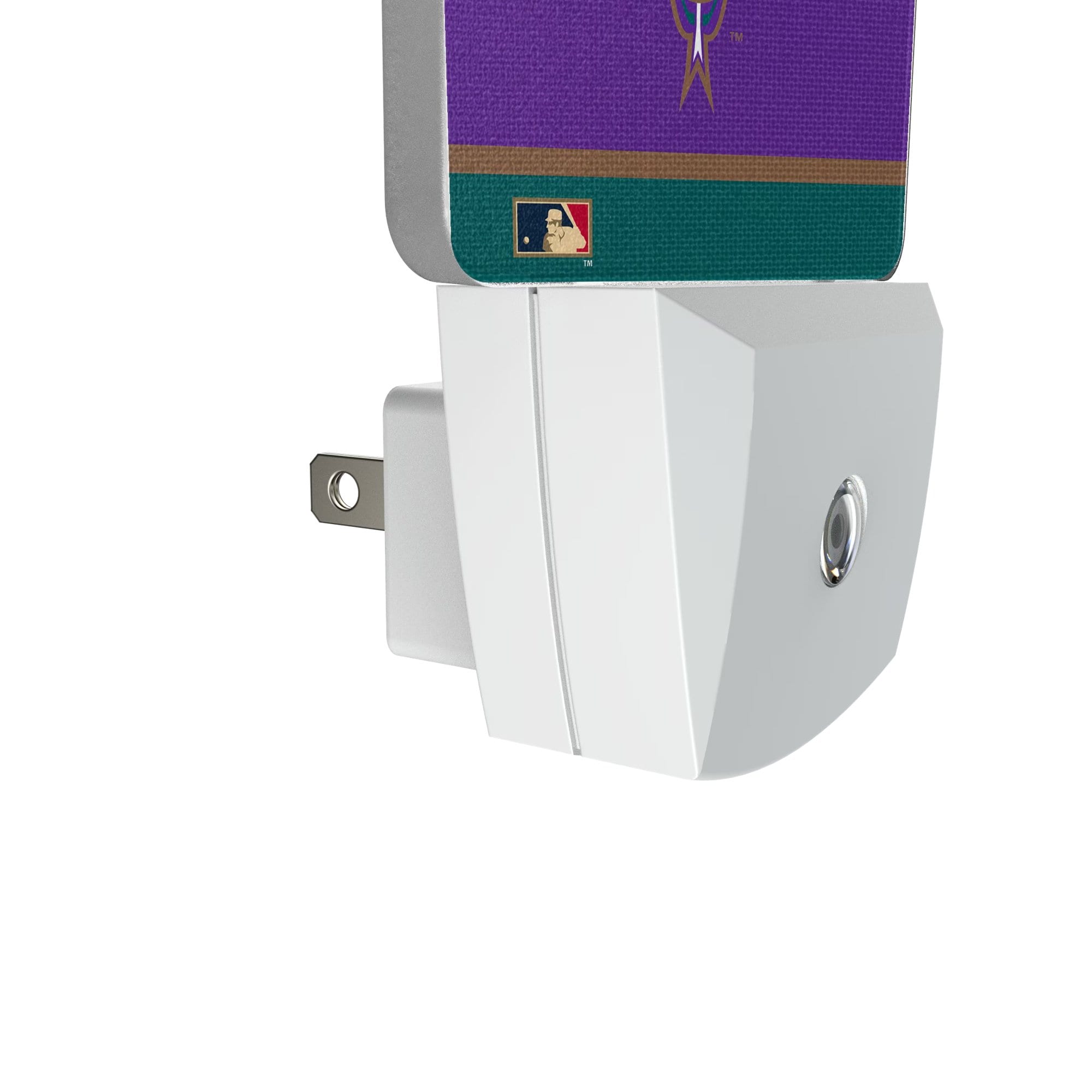Alt View 2. Keyscaper - Arizona Diamondbacks Alternate Logo Stripe Design Nightlight 2-Pack - Multicolor.