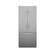 Front. Bosch - Benchmark Series 20.1 Cu. Ft. French Door Counter-Depth Smart Refrigerator - Stainless Steel.