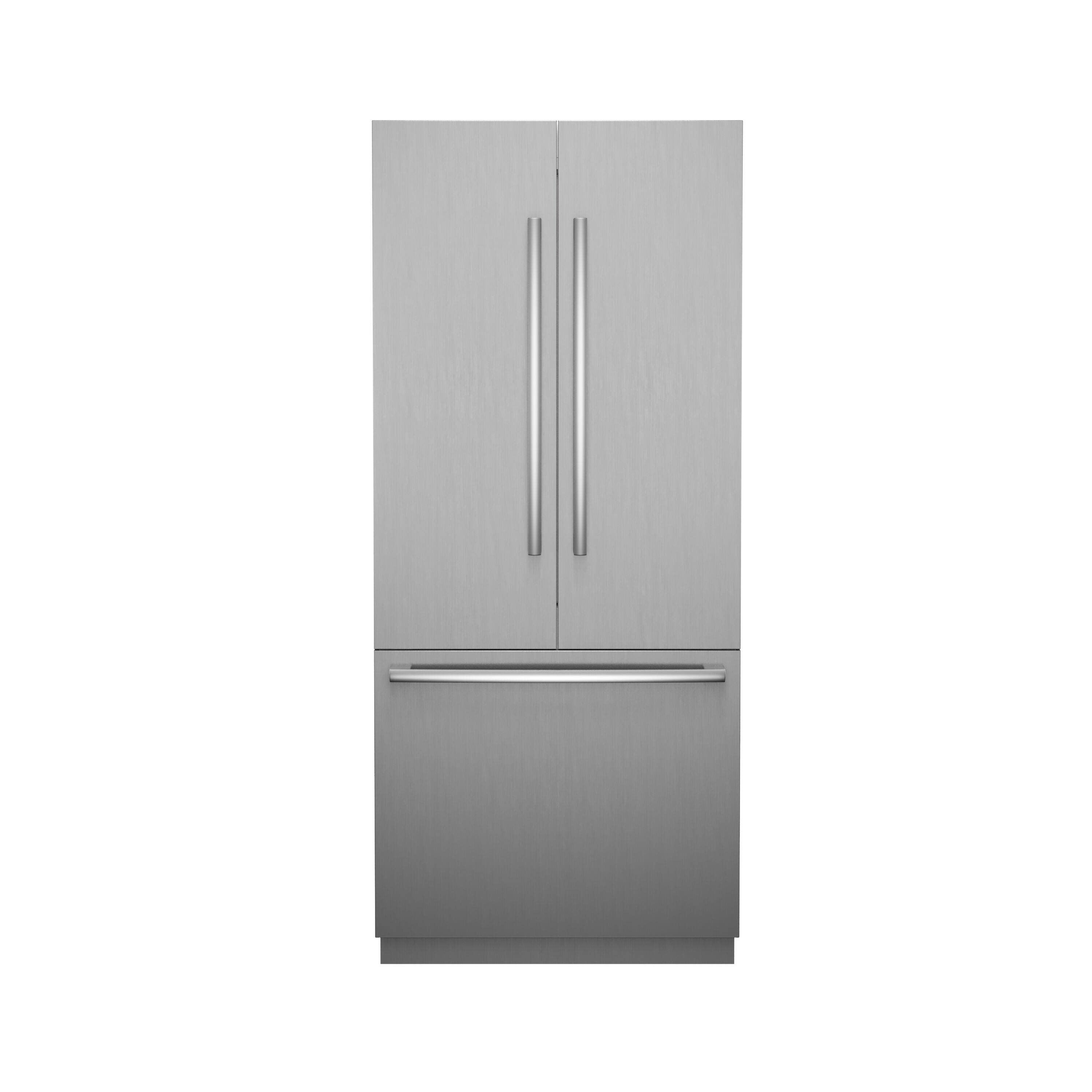 Bosch - Benchmark Series 20.1 Cu. Ft. French Door Counter-Depth Smart Refrigerator - Stainless Steel