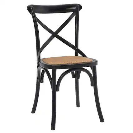 Front. Modway - Gear Dining Side Chair - Black.