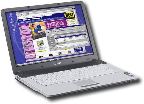 Angle Standard. Sony - VAIO Notebook with Intel® Centrino™ & Dock.
