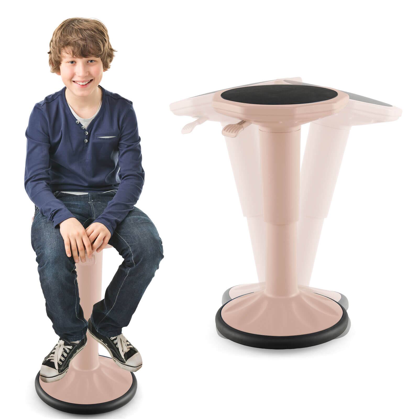 Alt View 9. Costway - Costway Kids Active Motion Stool Ergonomic Wobble Chair with Adjustable Height - Pink.