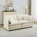 Front. KERDOM - 63" Cloud Sofa Chenille Loveseat Couch, Small Sectional 2-Seater Sofa for Apt Living Room, 300lbs Capacity per Seat - Beige.