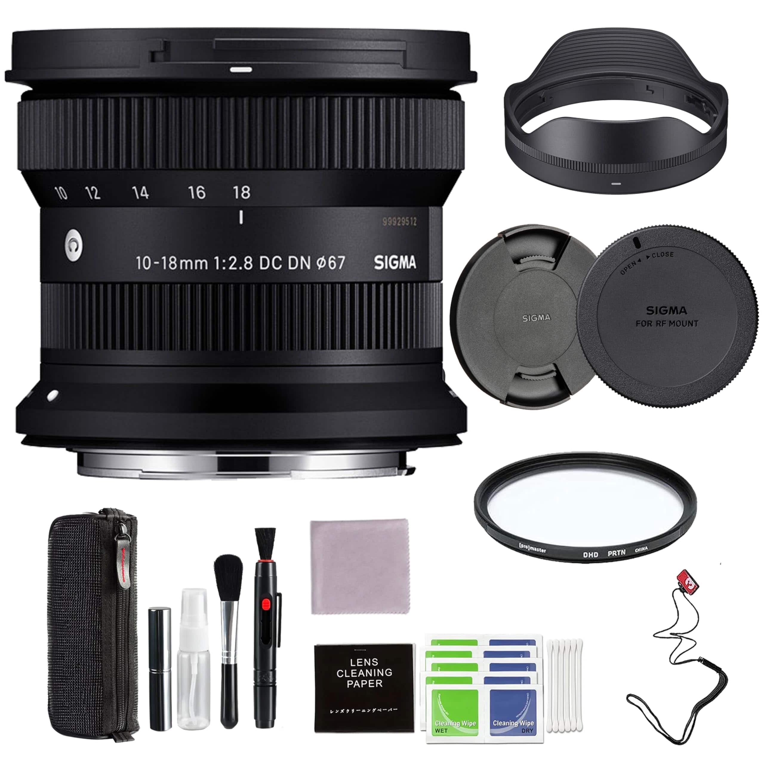 Sigma - 10-18mm f/2.8 DC DN Contemporary Lens (Canon RF-S) with Advance Accessories and Travel Bundle | 207972 - Black price history on PriceWatchPro