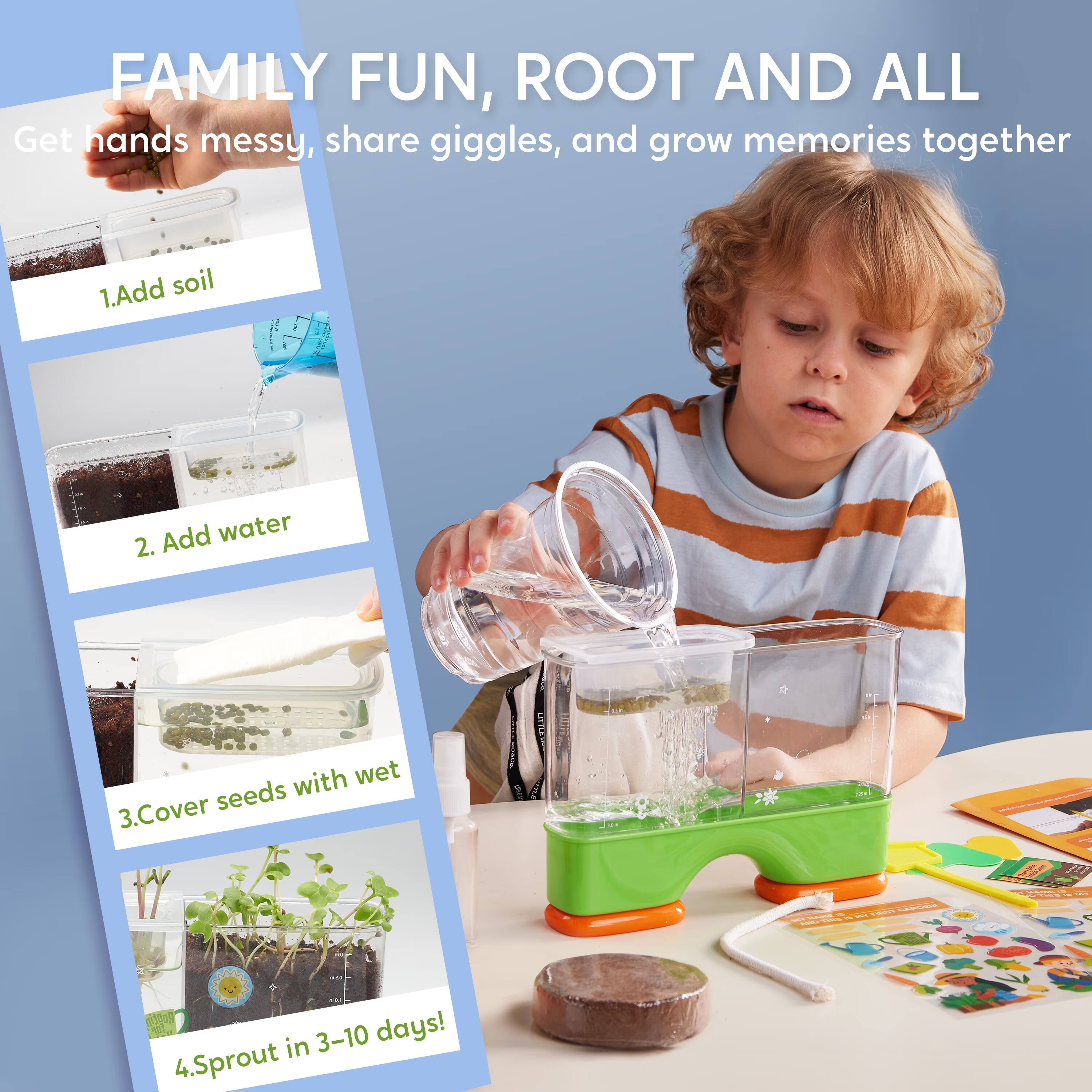 Joyfy 2 in 1 Root Viewer Kit for Kids Grow Your Own Plant, Interactive ...