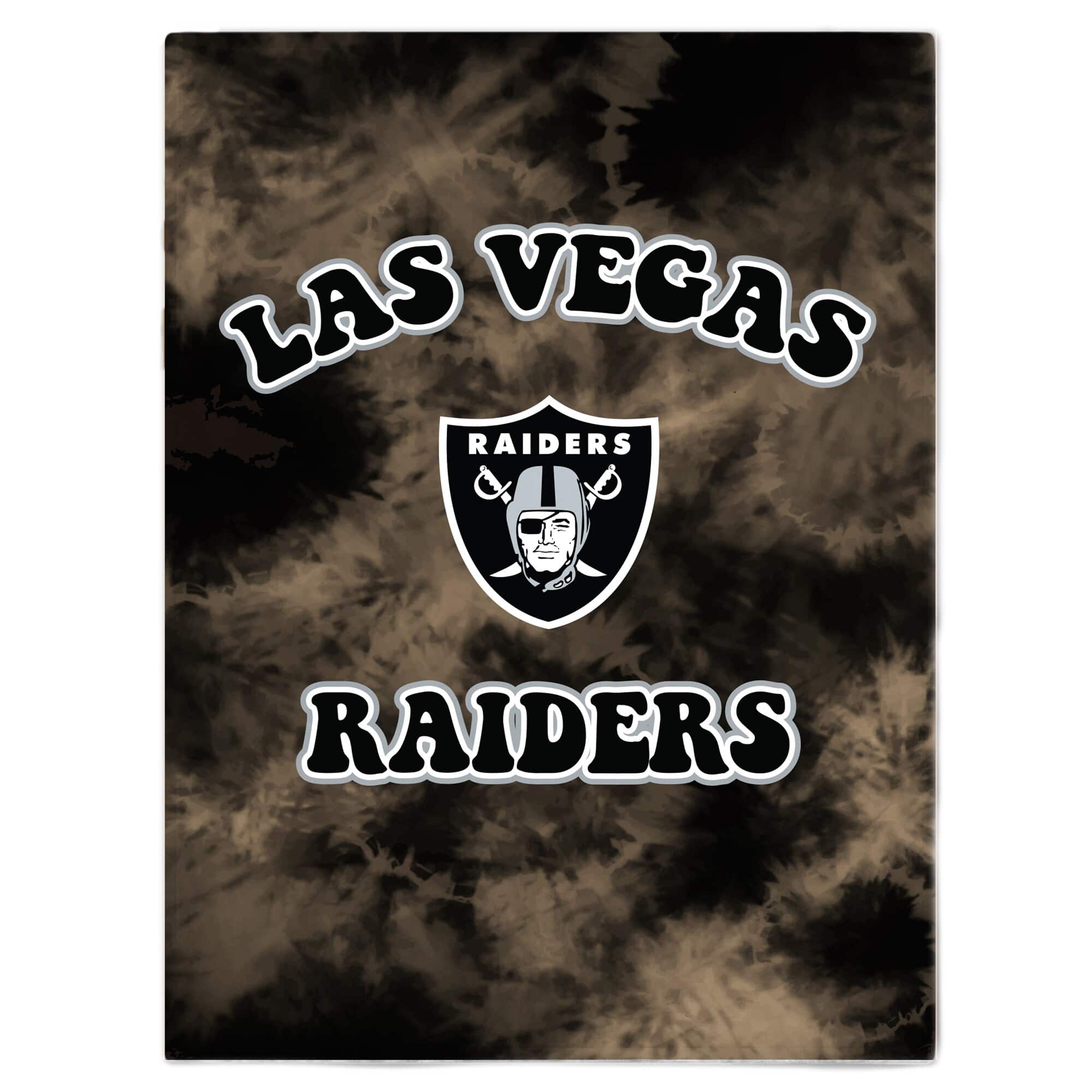 Pegasus - Las Vegas Raiders 60'' x 70'' Bubble Tie-Dye Flannel Sherpa Blanket - Multicolor