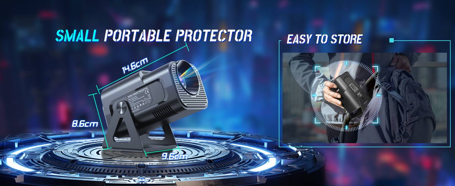 SMALL PORTABLE PROTECTOR  
14.6cm  
8.6cm  
9.6cm  
EASY TO STORE