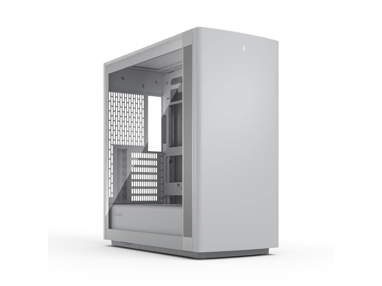 Front. Fractal Design - Define One TG PC Gaming Case - Tempered Glass, 3 Fans, ATX/E-ATX/mATX/ITX Support - Black.