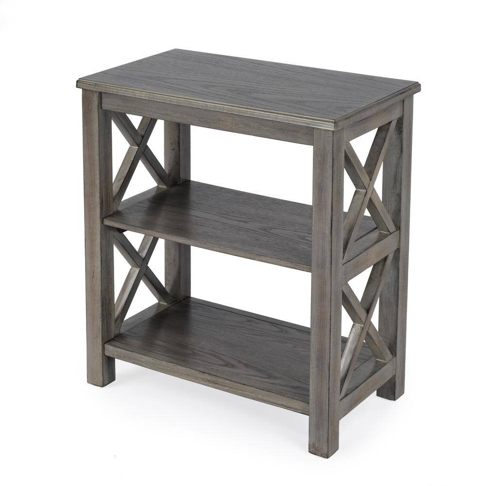 Alt View 2. Butler Specialty - Vance 2 Shelf 22"W Bookcase - Light Brown.