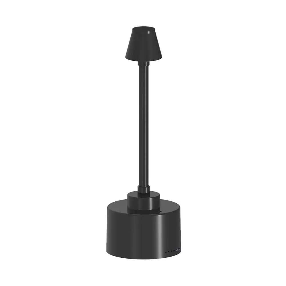 PRIMEPLUS - 3W Portable Table Lamp, 5000mAh Built-in Rechargeable Battery Desk Lamp - Black
