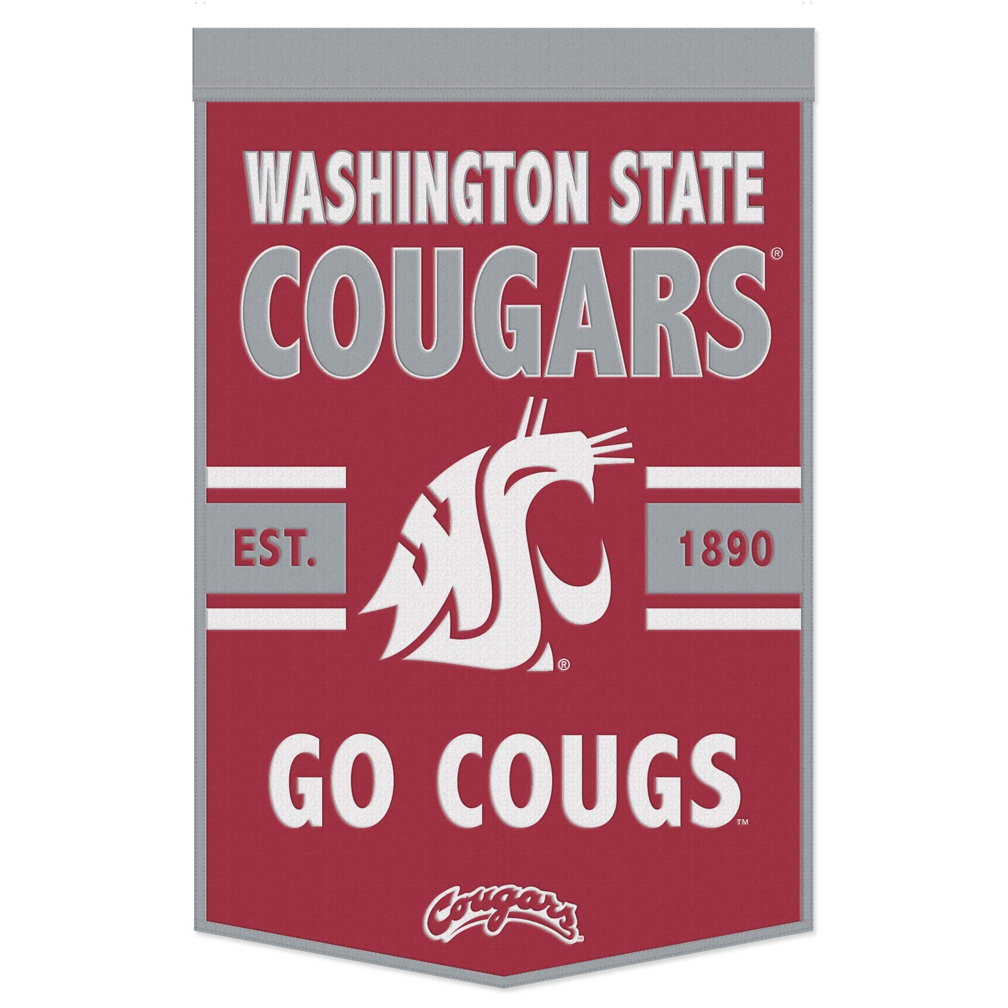 WinCraft - Washington State Cougars 24" x 38" Slogan Banner - Multicolor
