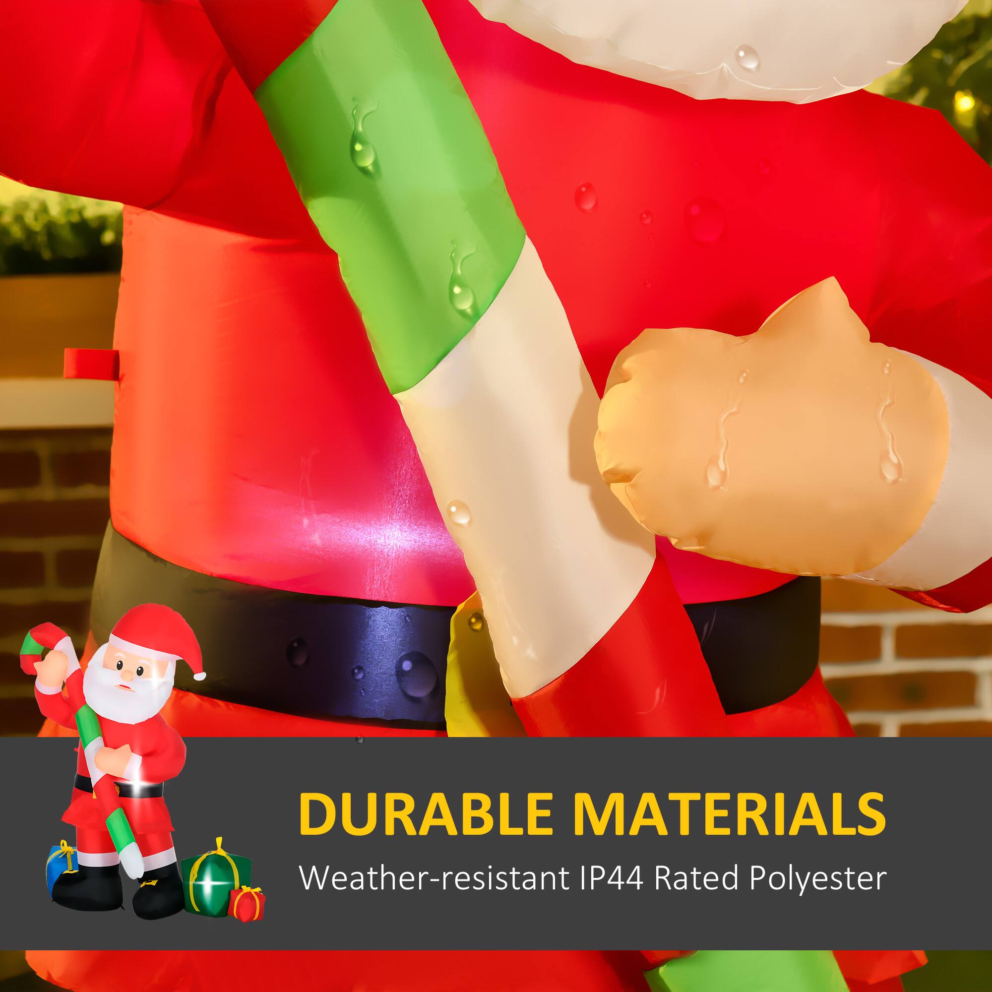 DURABLE MATERIALS  
Weather-resistant IP44 Rated Polyester
