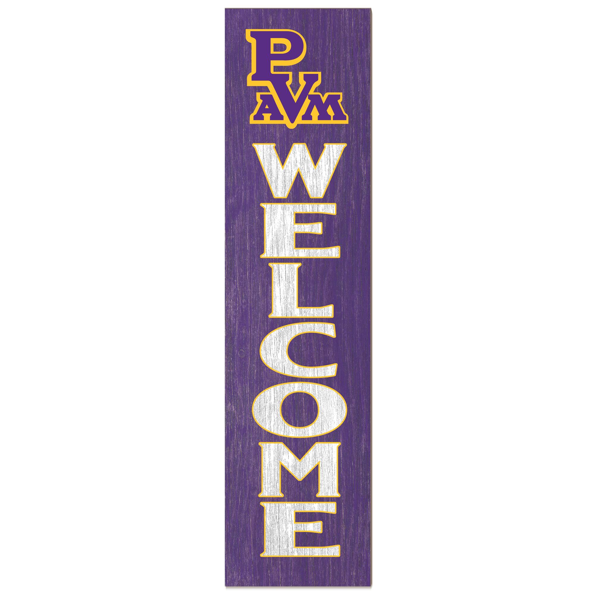 Prairie View A&M Panthers 12'' x 48'' Welcome Outdoor Leaner