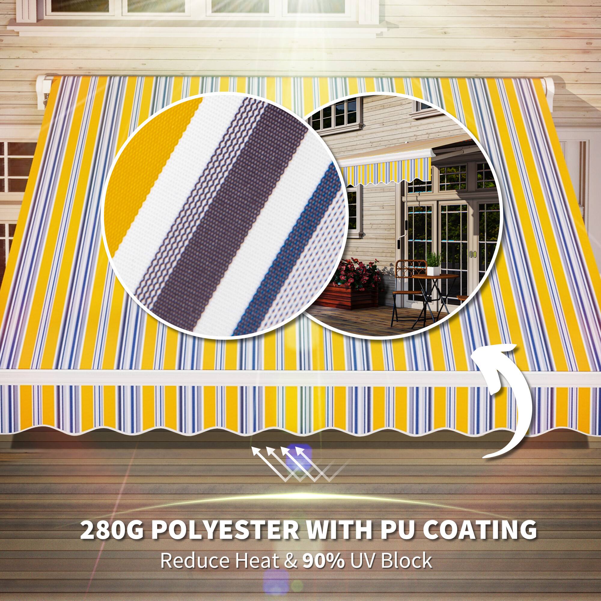 280G POLYESTER WITH PU COATING
Reduce Heat & 90% UV Block