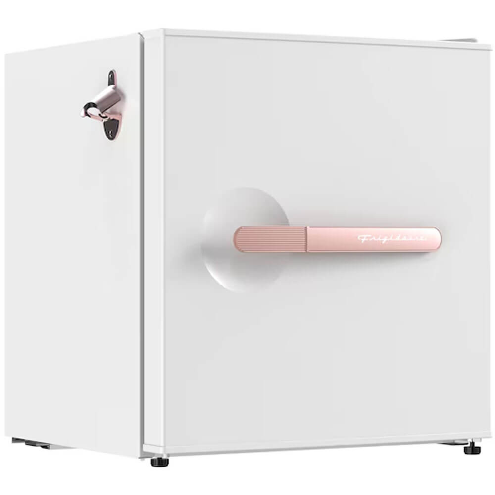 Alt View 3. Frigidaire - Frigidaire EFR197RGWHIT 1.6 Cu. Ft. White Retro Compact Refrigerator with Side Bottle Opener - Black.