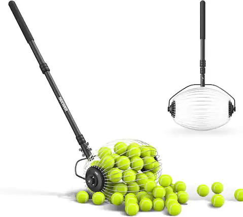Front. Neewer - Roller Ball Collector, 40-Ball Capacity, No Bending - black.