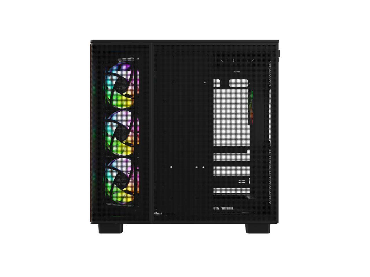 Alt View 2. Thermaltake - Thermaltake View 380 XL WS ARGB Mid Tower; Wood Trim; 4x ARGB Fans; 360mm Rad; 420mm GPU; ATX/mATX/mITX - Wood Trim.