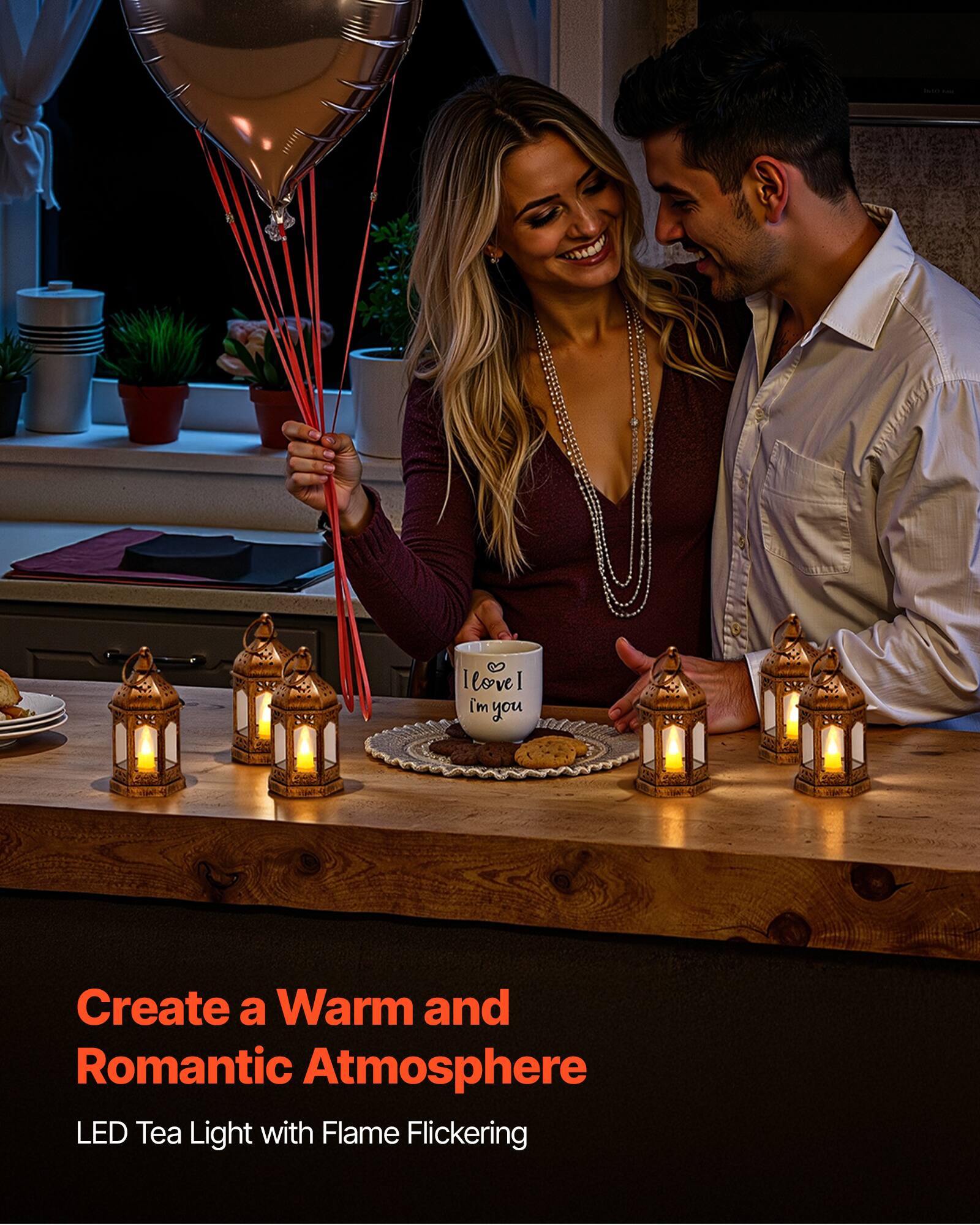 VEVOR 12 Pcs Decorative Candle Lantern, LED Electric Flameless