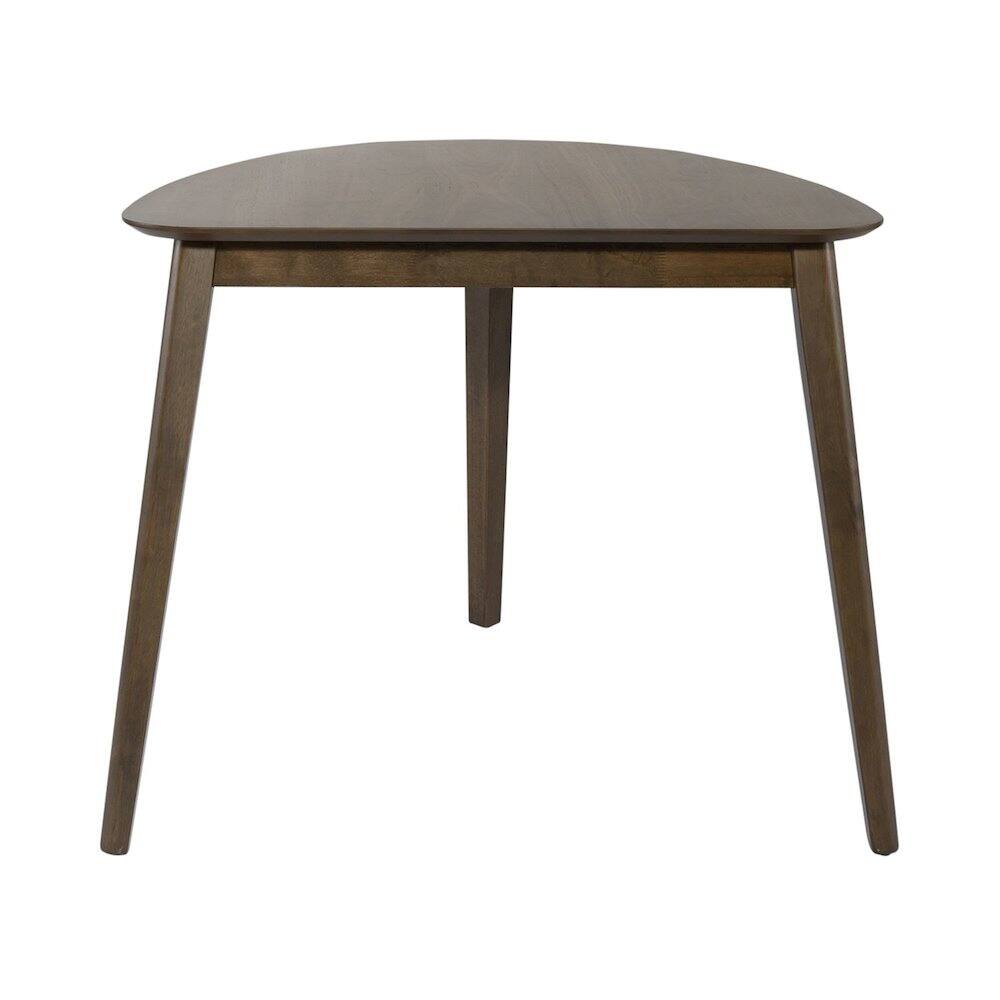 Front. Liberty Furniture Industries - Space Savers 4 Piece Triangle Table Set in Rubberwood Solids and Walnut Veneers - Satin Walnut.
