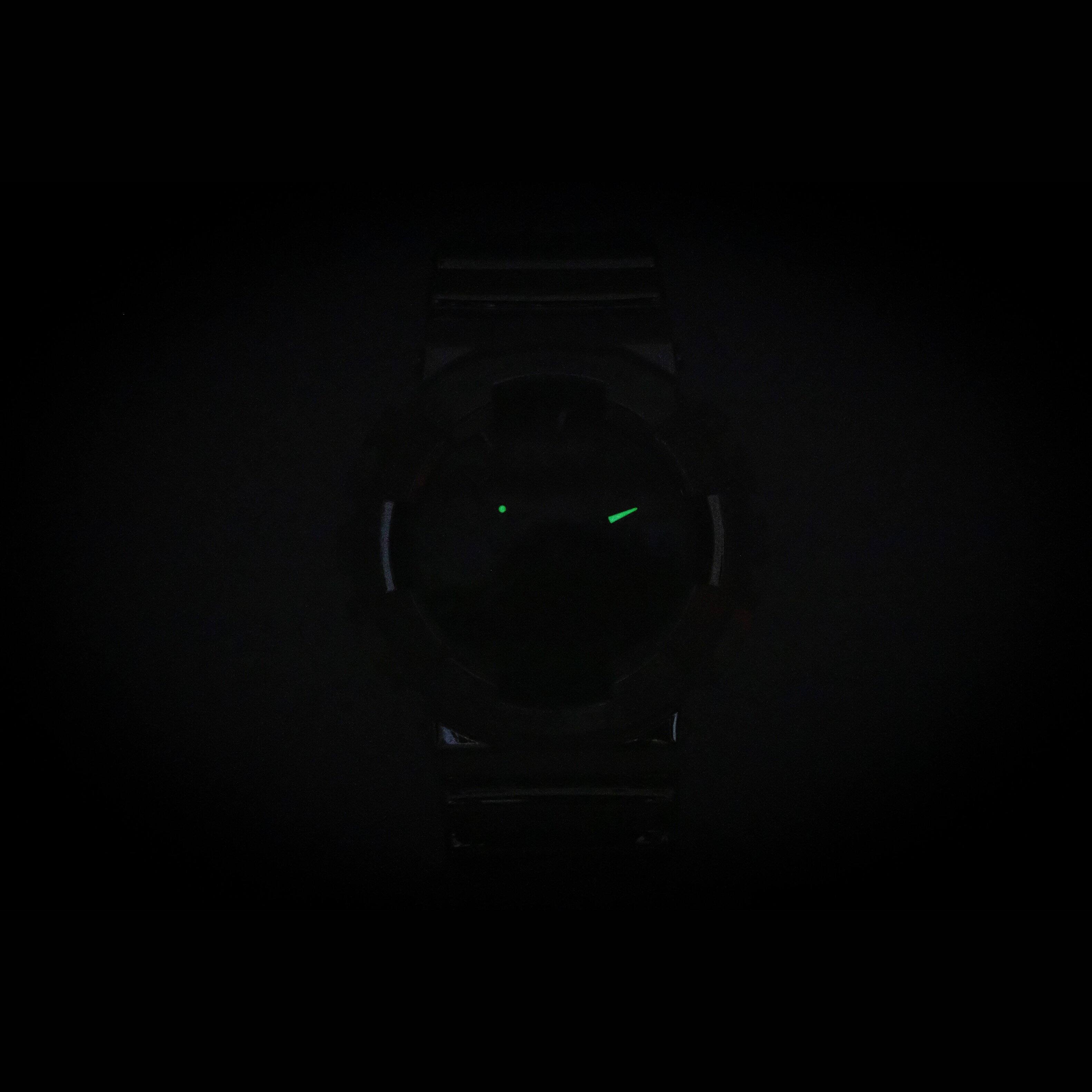 Angle. Casio - G-Shock Fine Metallic Analog Digital Silicone Strap Black Dial Quartz GM-110YRA-8A 200M Men's Watch - Black.