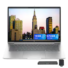 HP - ProBook 4 G1iR 14" WUXGA Laptop,Intel i5-1334U,16GB RAM,512GB SSD+160GB Dock Station,Intel Iris X GPU,Win 11 - Silver