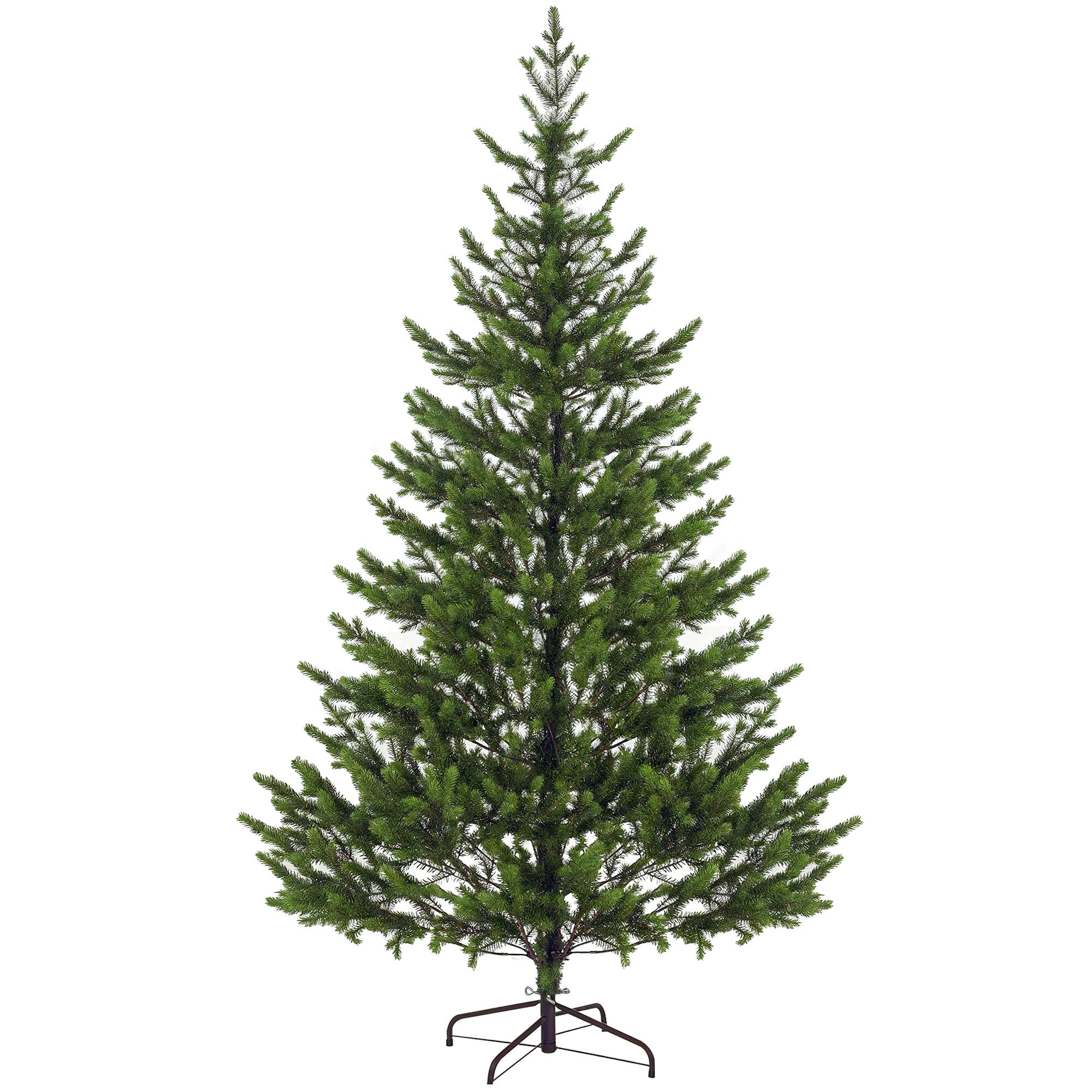 Homcom - Sparse Realistic Cedar Artificial Christmas Tree, 2901 Tips Hinged - Green