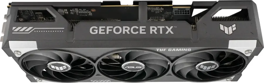 The text on the image reads: "GeForce RTX m SME 0 TOUON TUF GAMING ISUS."