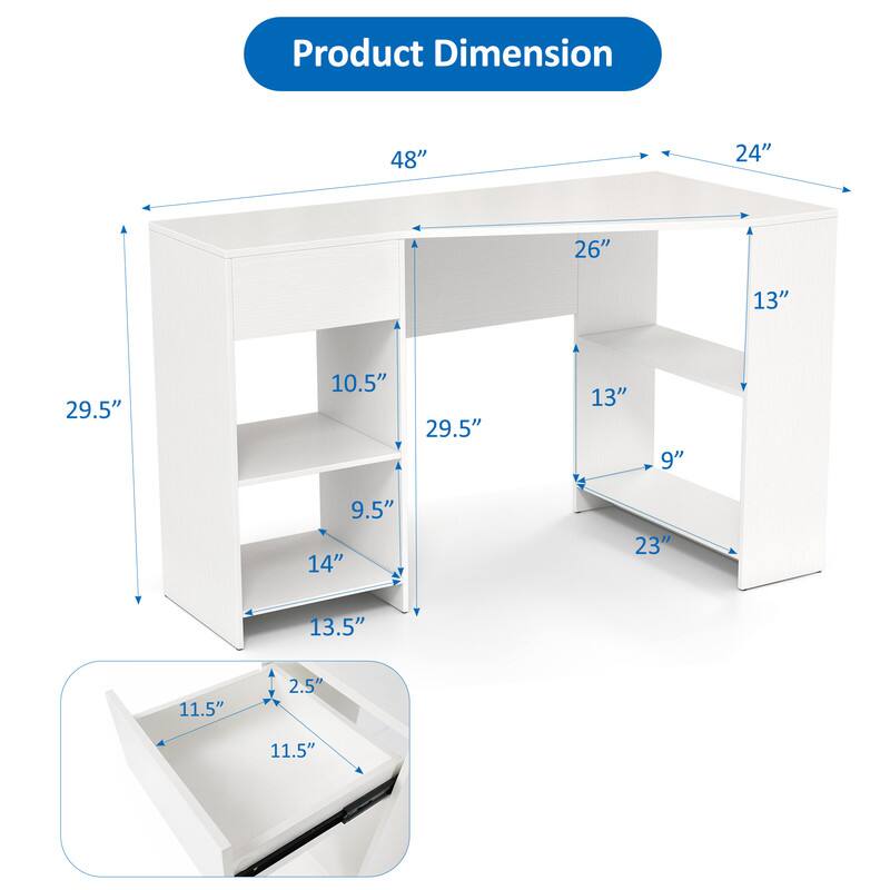 Product Dimension: 48" x 24" x 26" x 13" x 29.5" x 10.5" x 29.5" x 13" x 9" x 9.5" x 14" x 23" x 13.5" x 11.5" x 2.5" x 11.5"