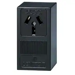 Leviton - 50 amps 125/250 V Outlet 10-50R 1 pk - Black