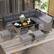 Alt View 1. Costway - 7 PCS Patio Dining Furniture Set PE Rattan Sectional Sofa Set with Soft Cushions - Mix Gray,Gray.