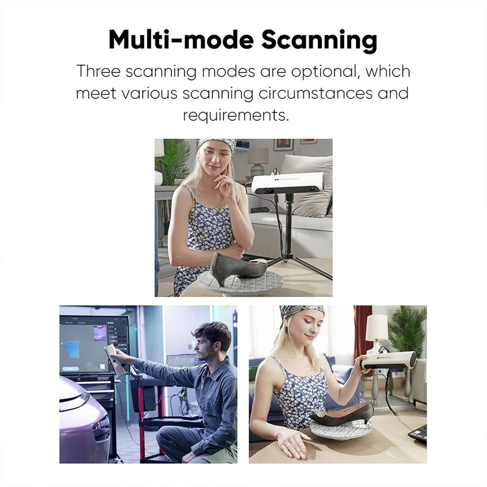 Multi-mode Scanning: Three scanning modes are optional, which meet various scanning circumstances and requirements.