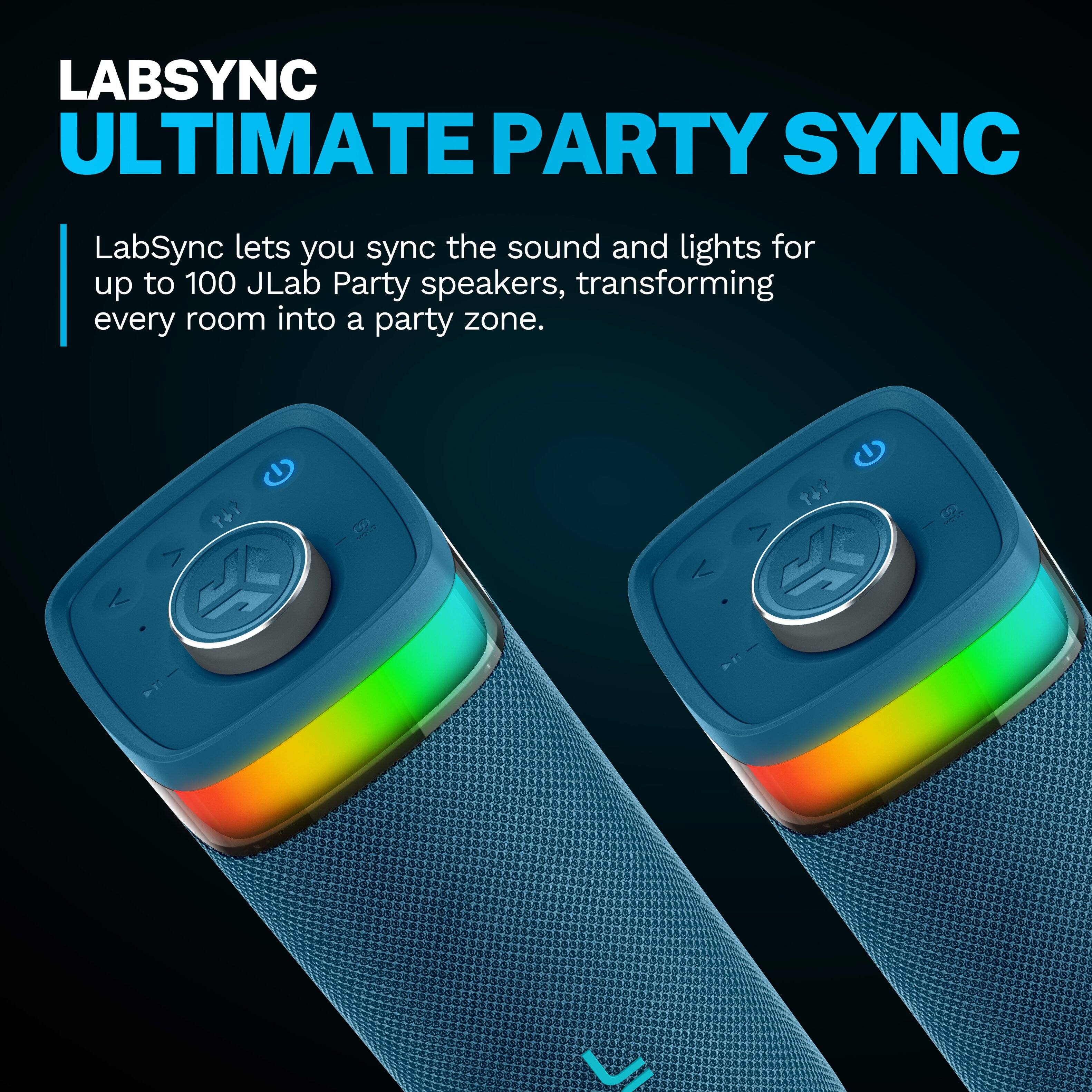 LABSYNC ULTIMATE PARTY SYNC

LabSync lets you sync the sound and lights for up to 100 JLab Party speakers, transforming every room into a party zone.