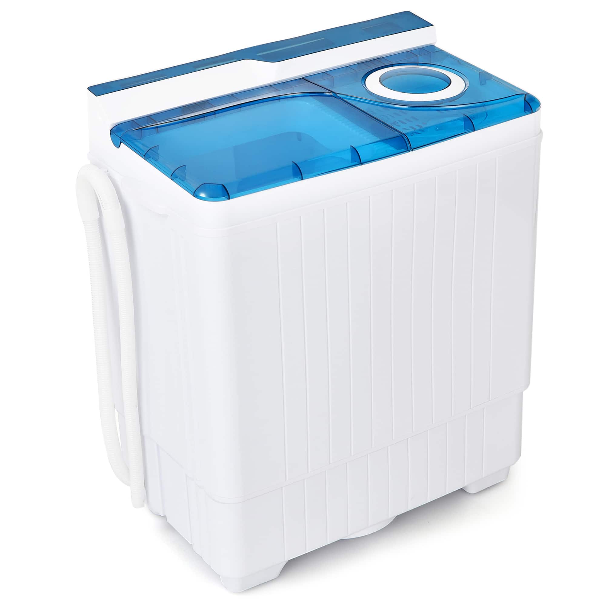 Portable Semi-automatic Washing Machine 26 lbs Twin Tub Laundry Washer
