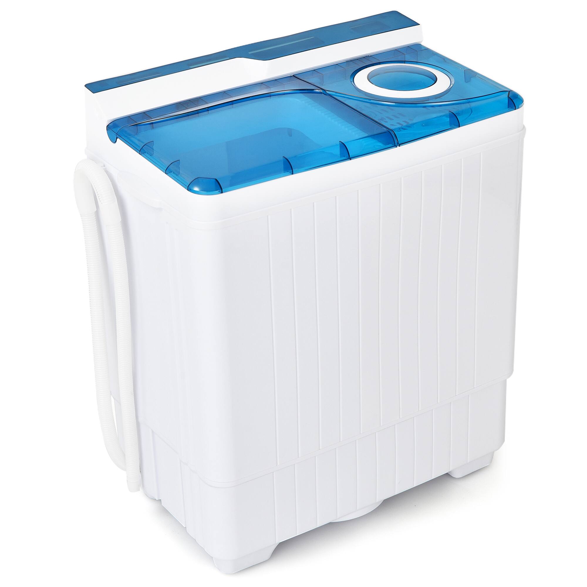 Portable Semi-automatic Washing Machine 26 lbs Twin Tub Laundry Washer