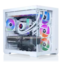 Thermaltake - LCGS View u2870TS-380 Gaming Desktop Intel Core Ultra 9 285K,32GB Memory, NVIDIA GeForce RTX 5070 Ti, 2TB NVMe M.2 - White - Front_Zoom