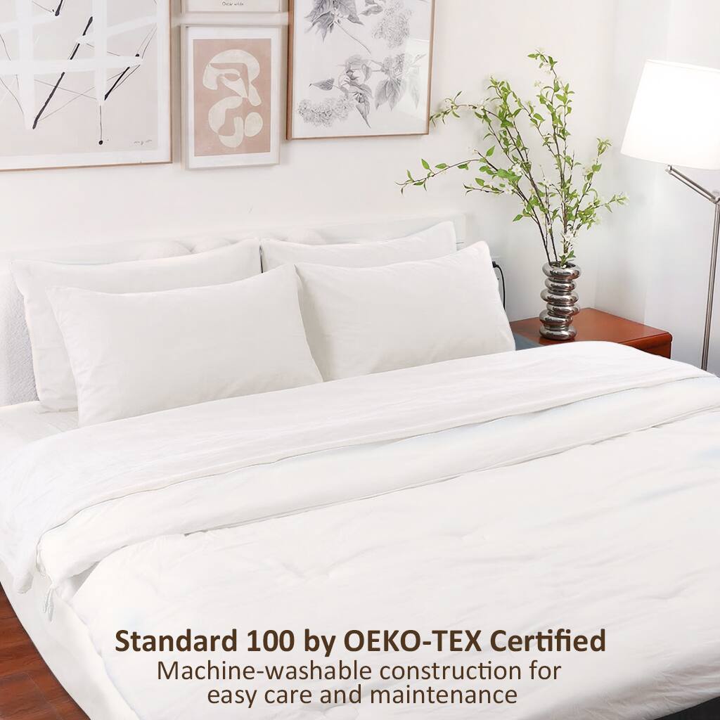 Standard 100 by OEKO-TEX Certified  
Machine-washable construction for easy care and maintenance