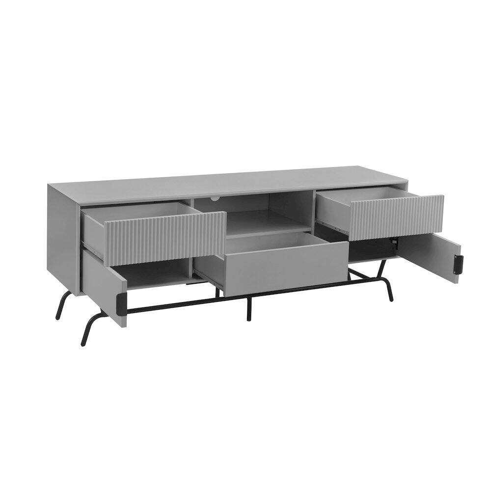 Alt View 1. Furniture of America - Umi Contemporary TV Stand for TV's up to 65" in Gray Pure - Gray.