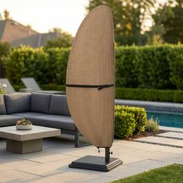 Pure Garden - Cantilever Umbrella Cover - 600D Waterproof 50+ UV Protection Large Patio Umbrella Cover - Tan
