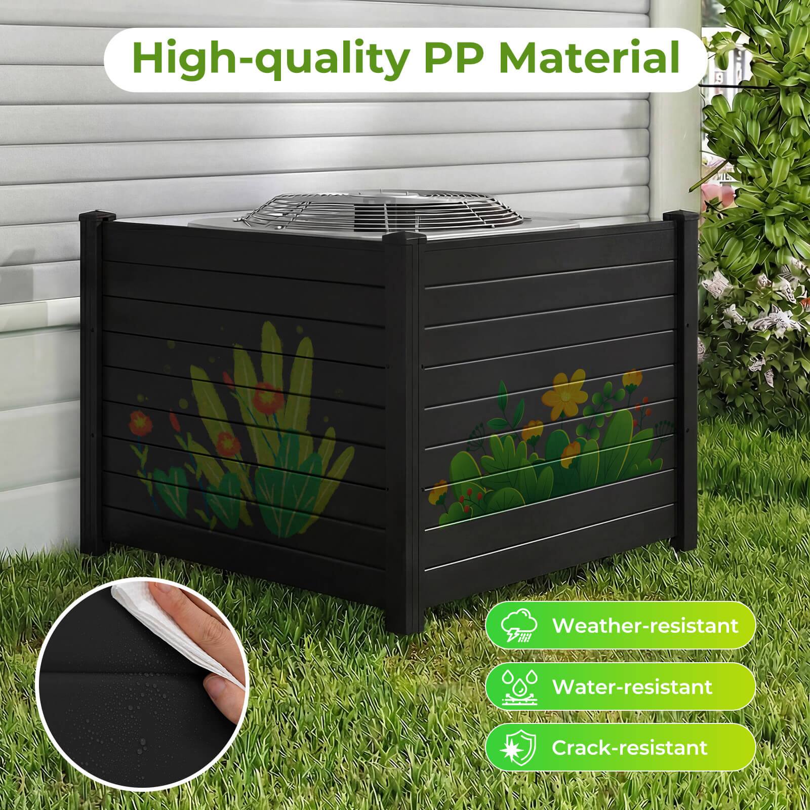 High-quality PP Material

Weather-resistant  
Water-resistant  
Crack-resistant