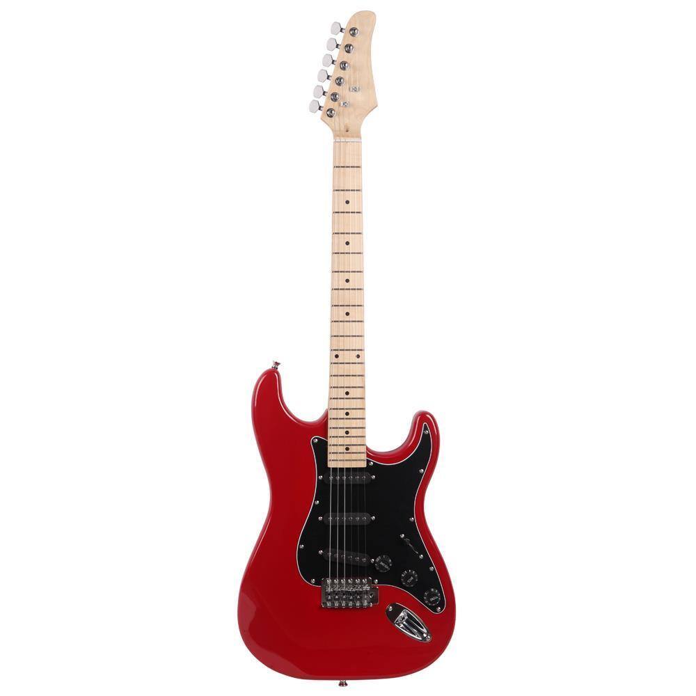 Back. Winado - 39 Inch Electric Guitar, Full-Size Beginner Solid Body Electric Guitar Kit with Gig Bag,20W AMP.