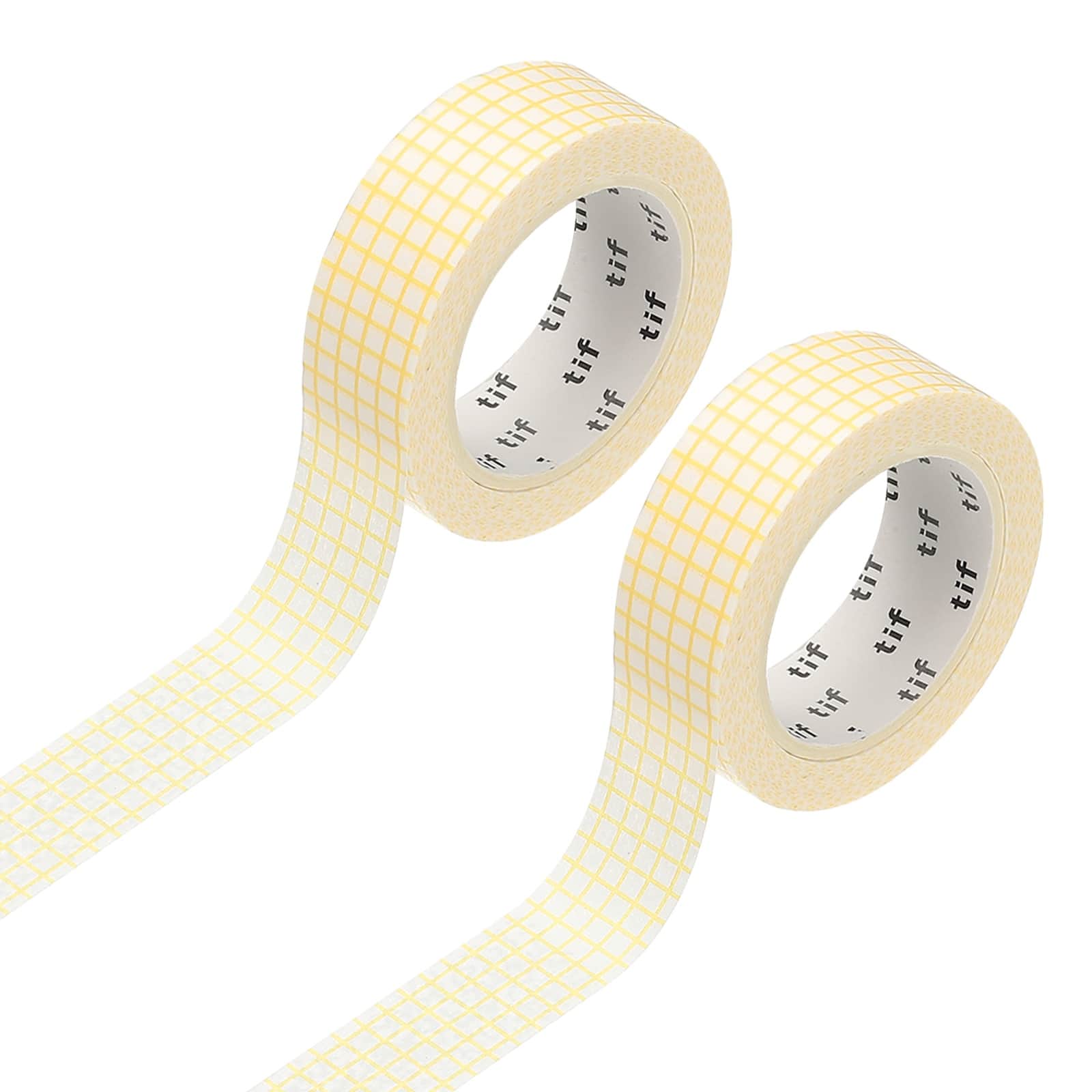 Unique Bargains - 2 Rolls Grid Washi Tape, 0.6in x 11yds Decorative Colored Masking Tape, Craft, Gift Wrap, Scrapbook, Party Decor - Cream price history on PriceWatchPro