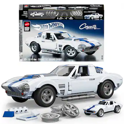 n d i I : n CORMOTTE METAL PARTS a EXCLUSIVE CAR MATTEL BRICK I SHOP. BUILD a CUSTOMIZE -E d 4 d 4 HOE HOEWHeeLS Corvette GRAN PURT F LITE 1918 F CORVETTE GRAND SPORT .A
